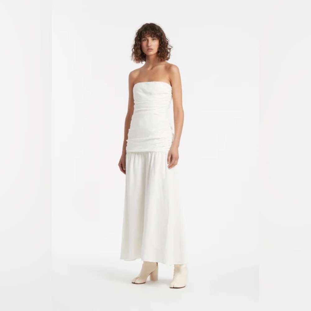 Sir the label cael gathered midi dress